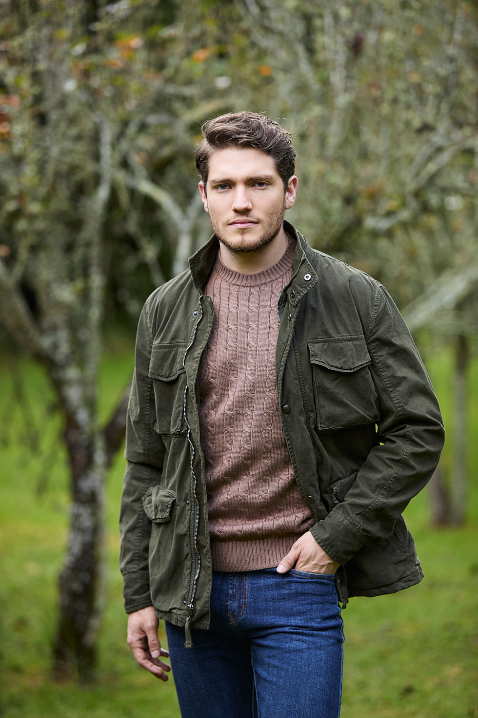 Chaqueta Cargo Verde Militar