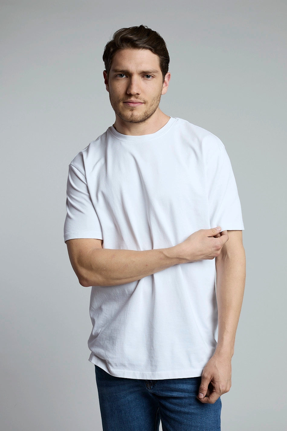 Pack camisetas básicas blanco/gris