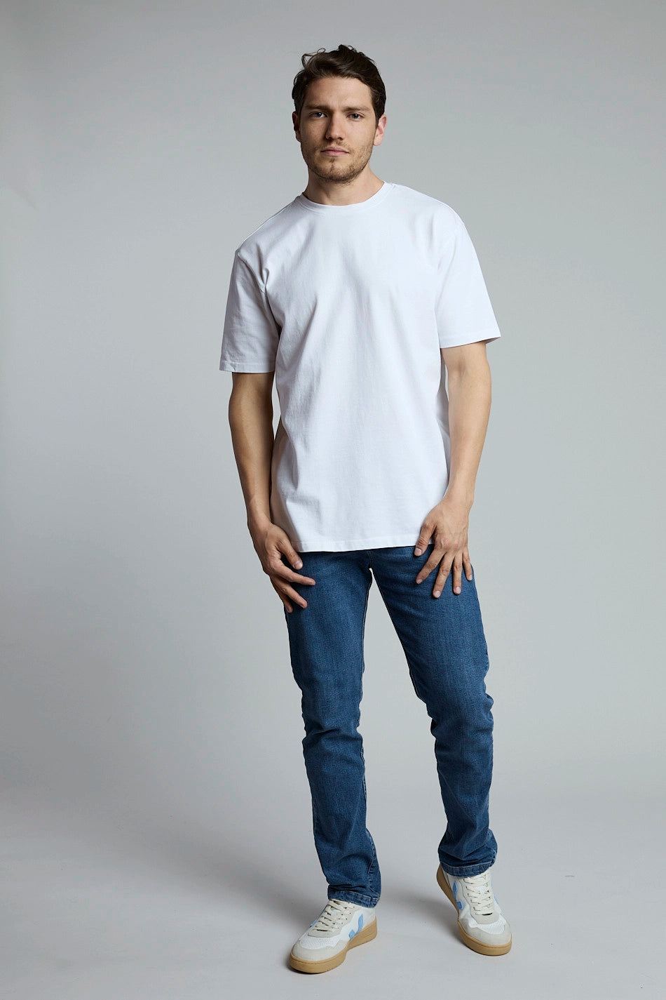 Pack camisetas básicas blanco/gris
