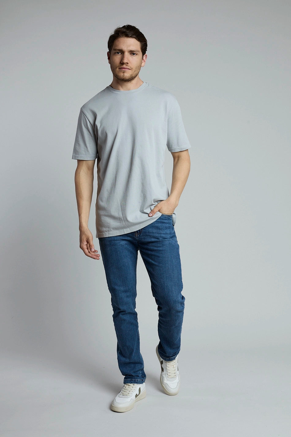 Pack camisetas básicas blanco/gris