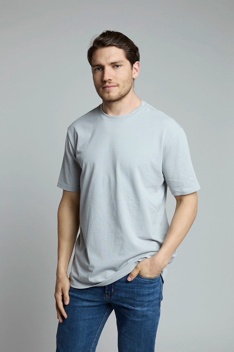 Pack camisetas básicas blanco/gris