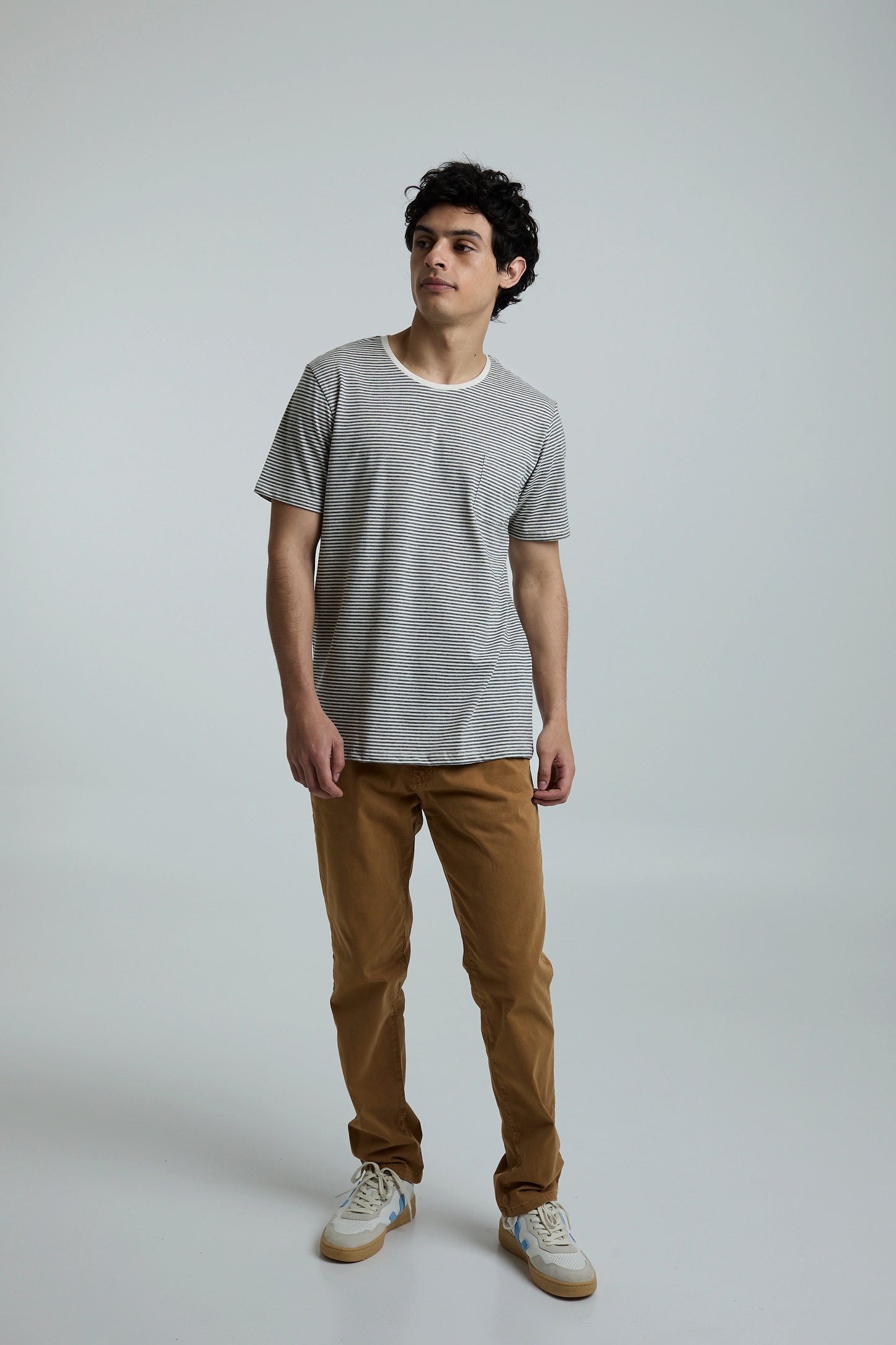 Camiseta Hombre Rayas Negra