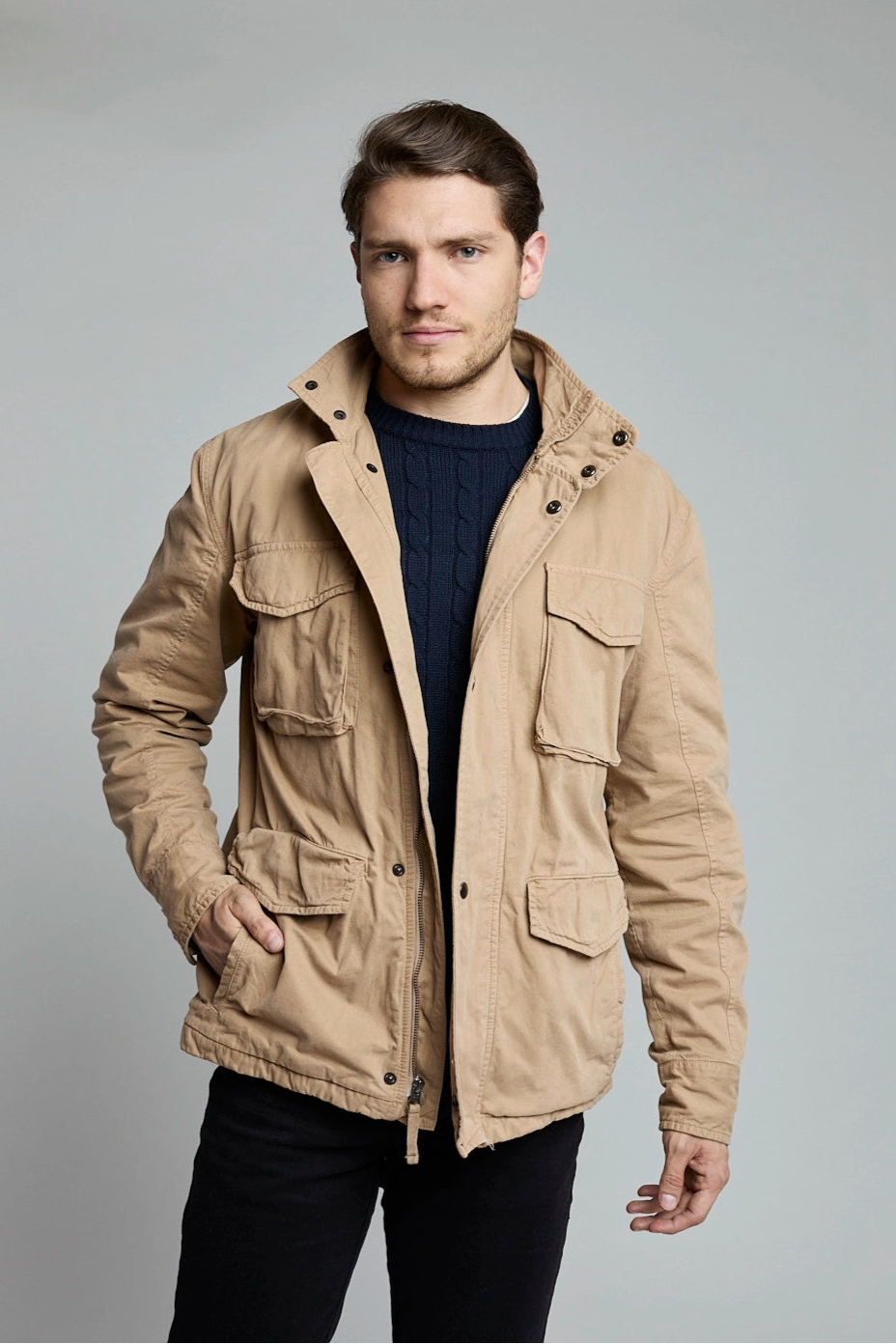 Chaqueta Cargo Khaki