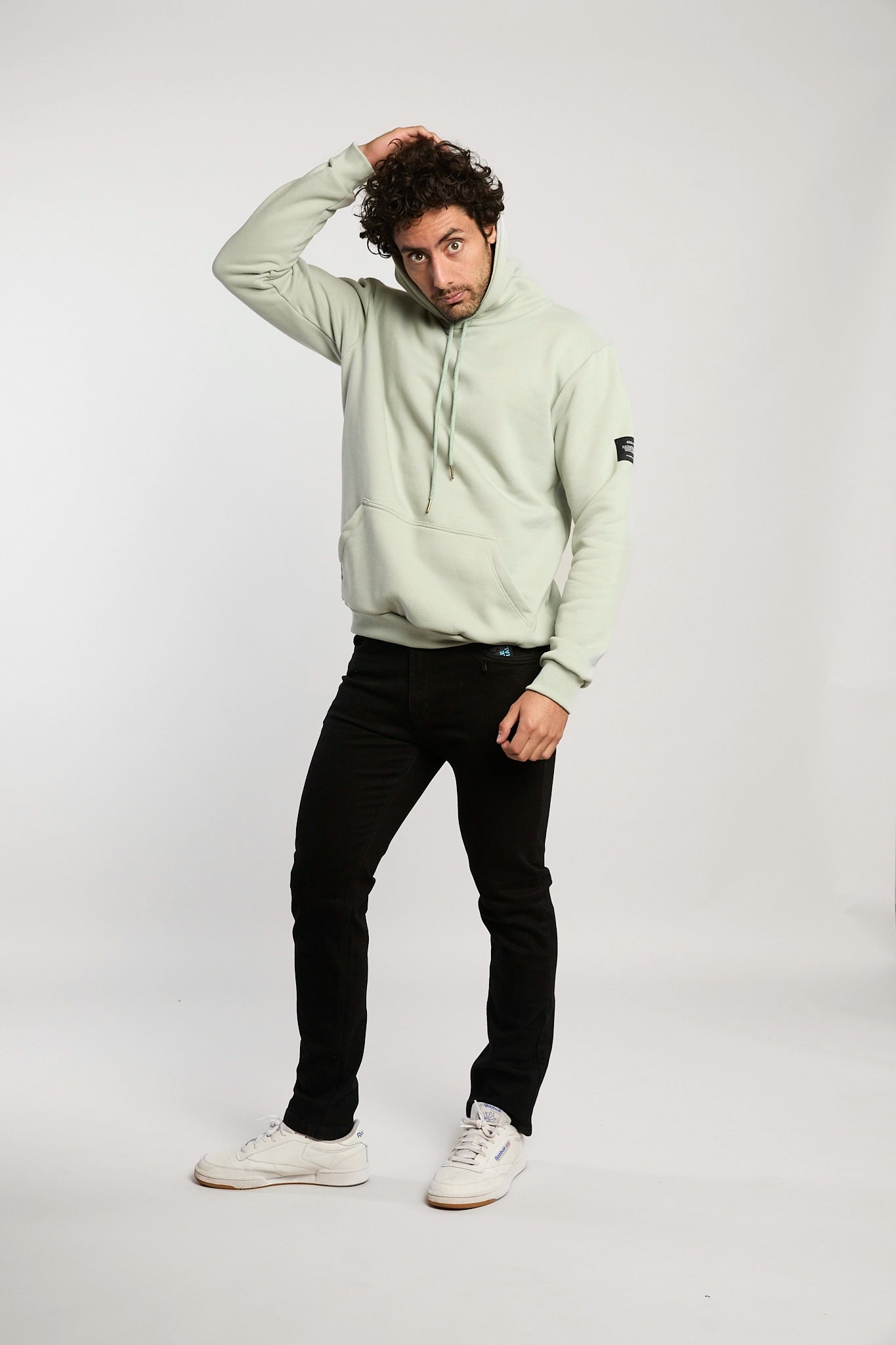 Hoodie verde claro