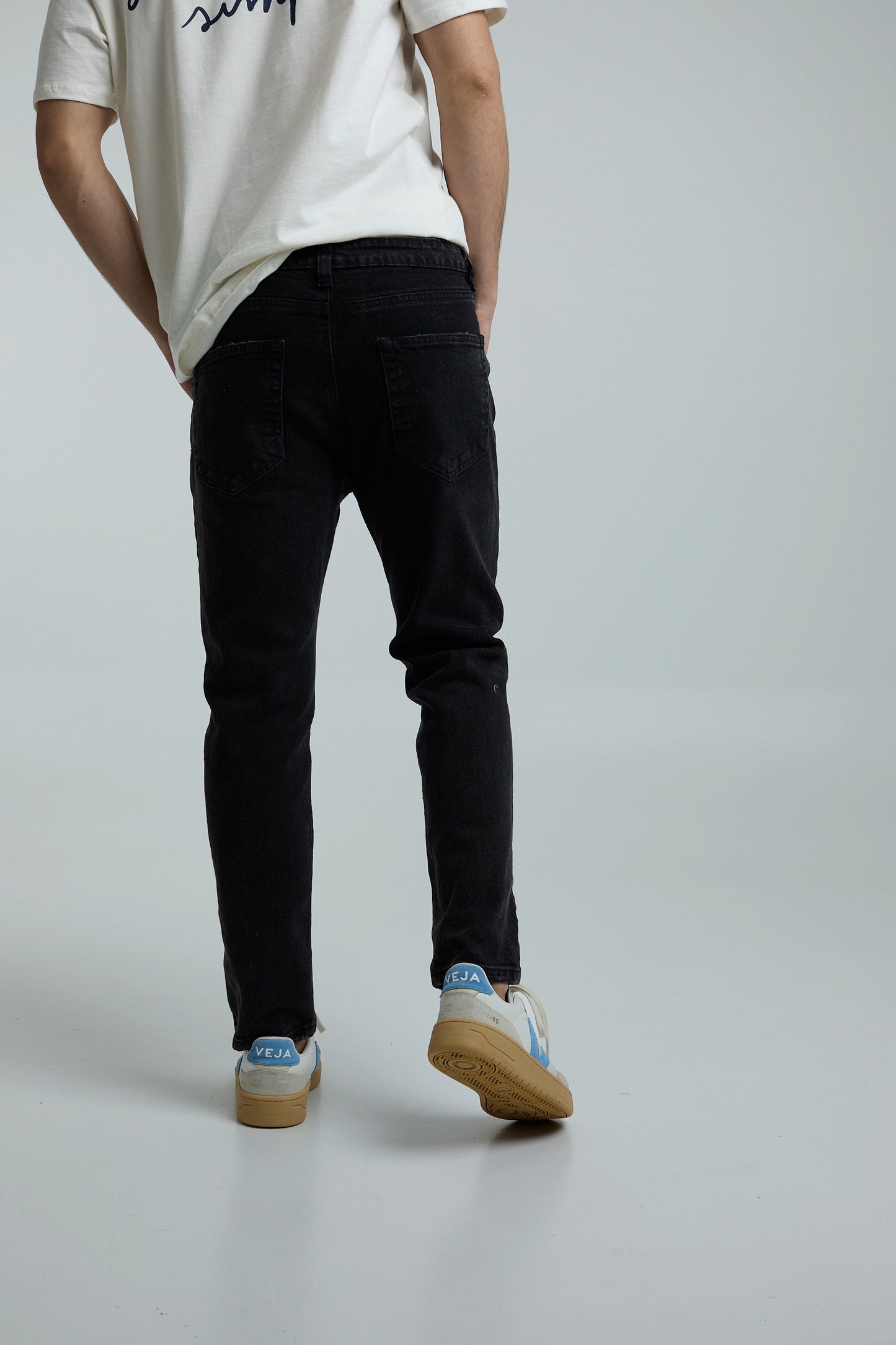 JEANS CROP NEGRO
