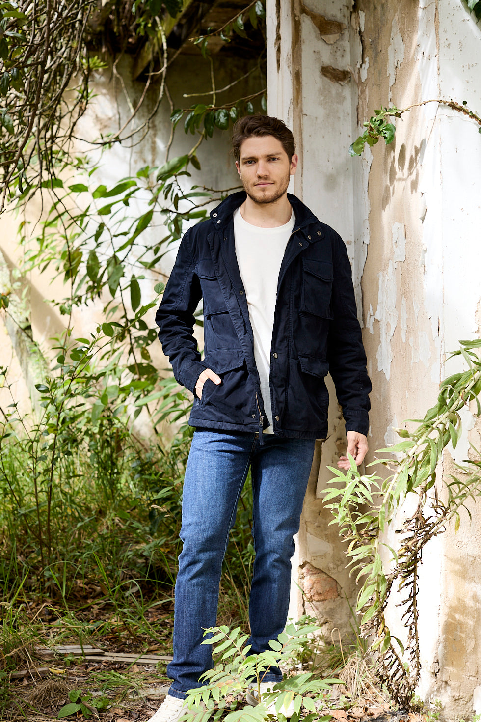 Jean azul oscuro slim fit