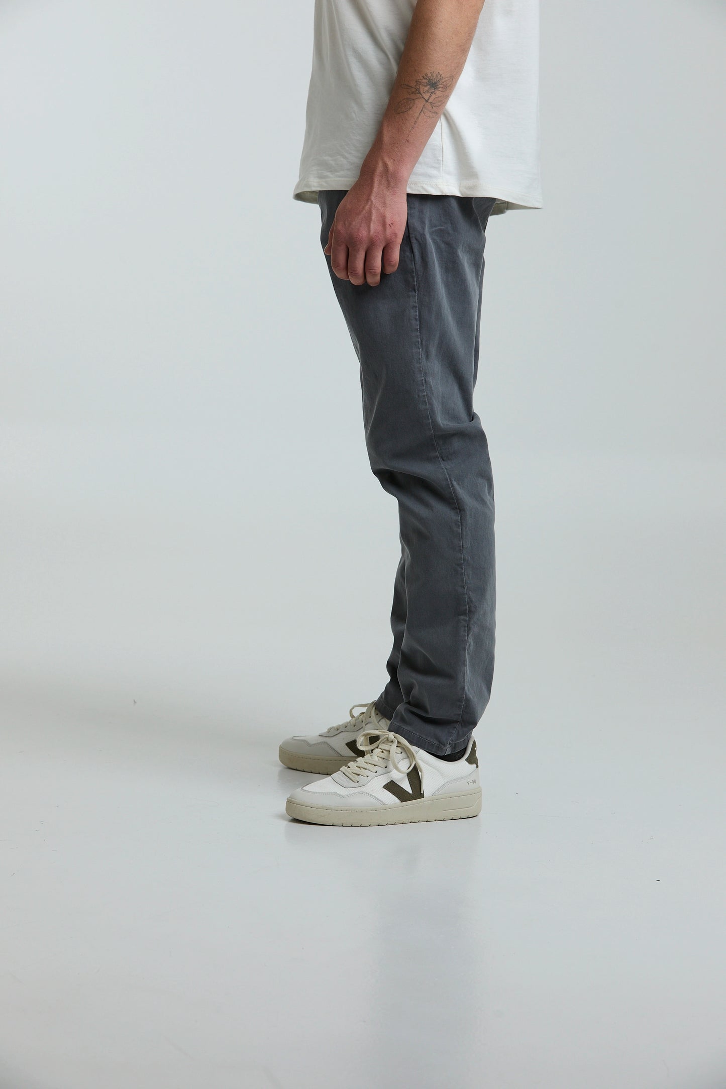 Pantalón de drill gris