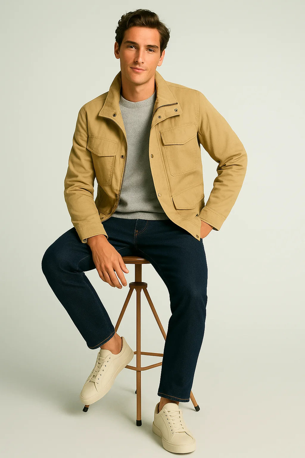 Chaqueta Cargo Khaki