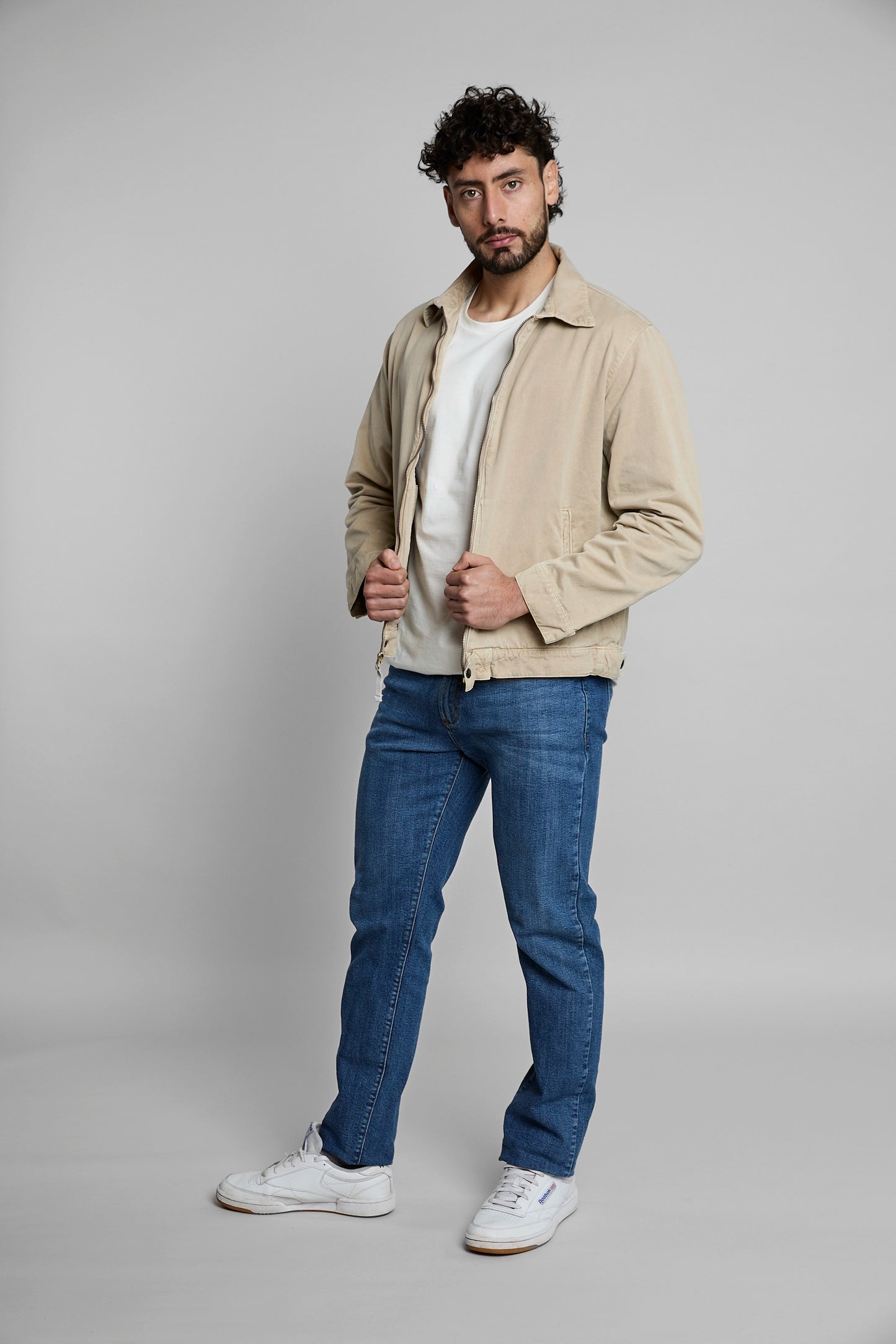 Chaqueta harrington beige
