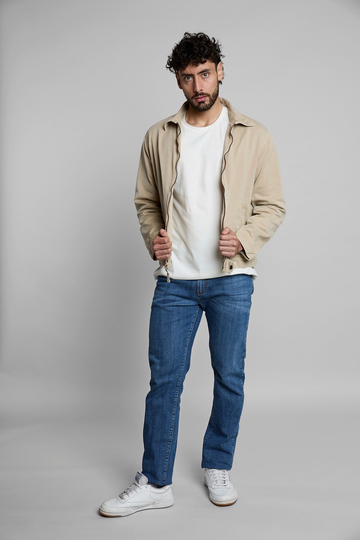 Chaqueta harrington beige