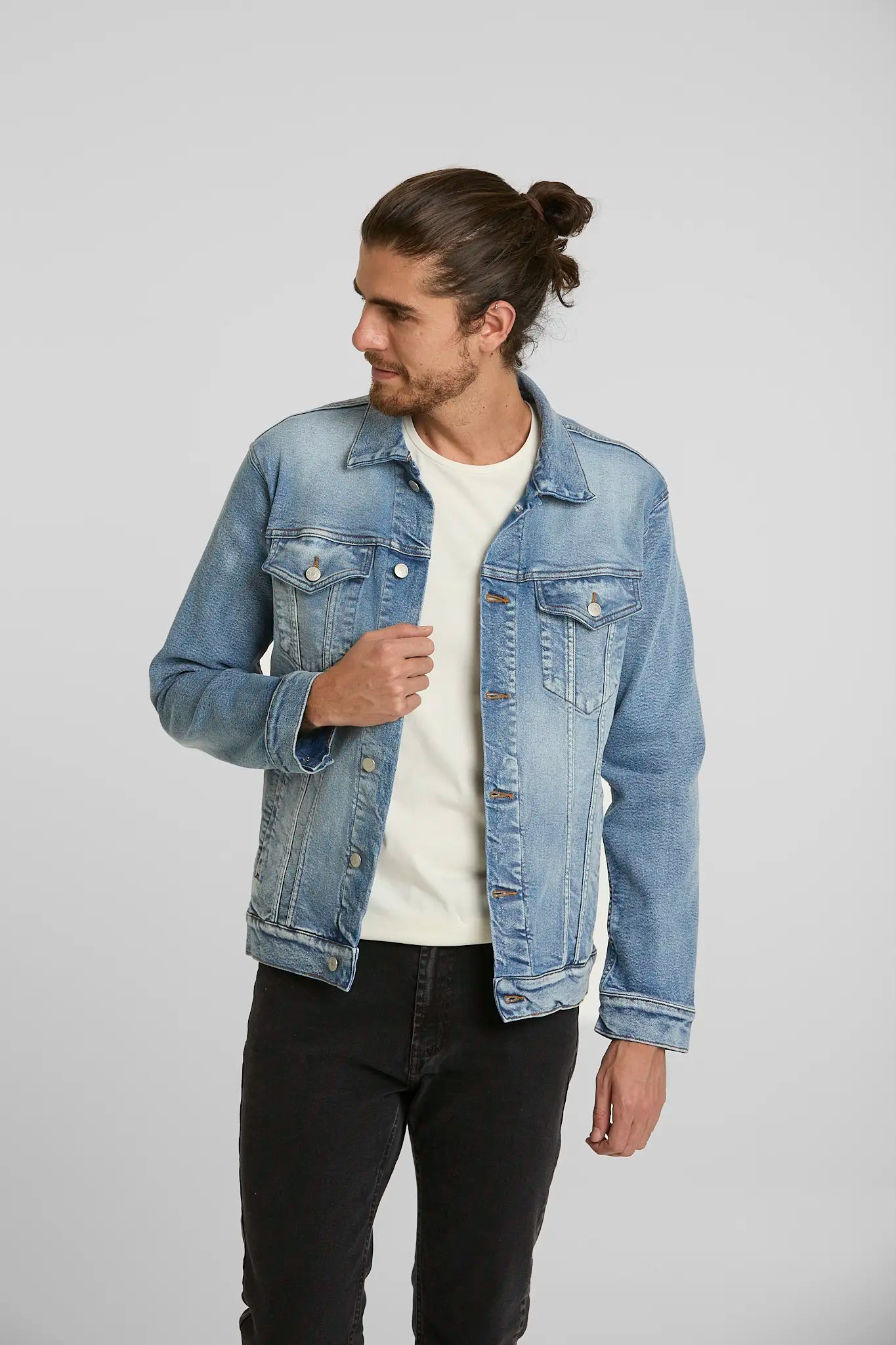 Chaqueta de Jean Azul Claro