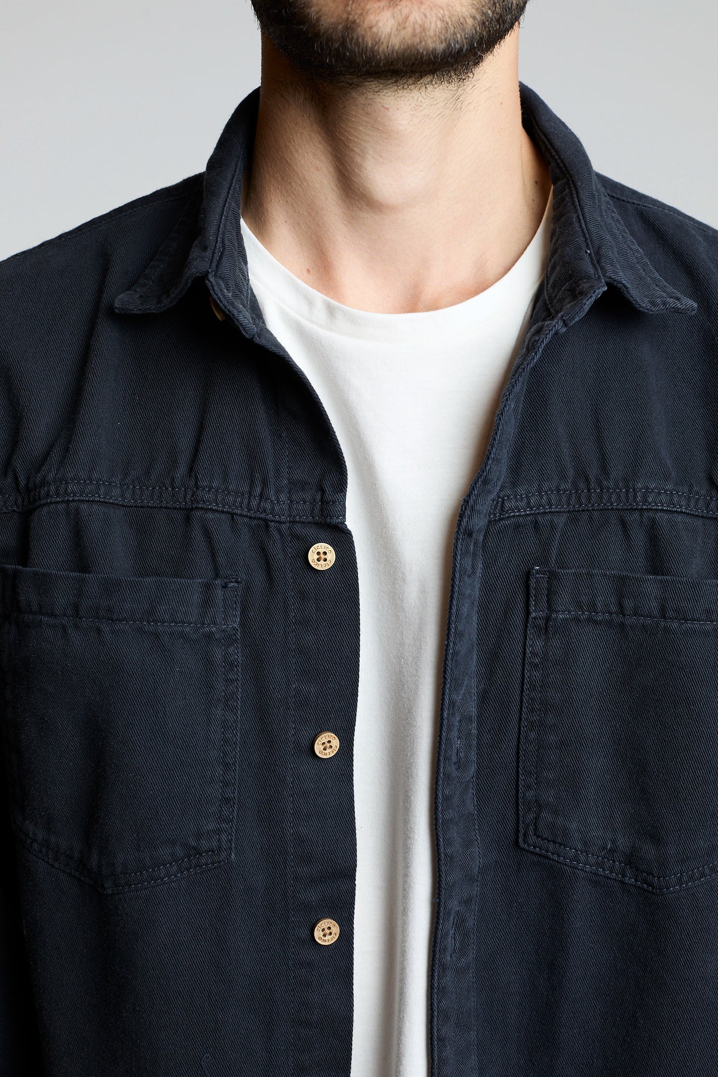 Sobrecamisa azul oscuro