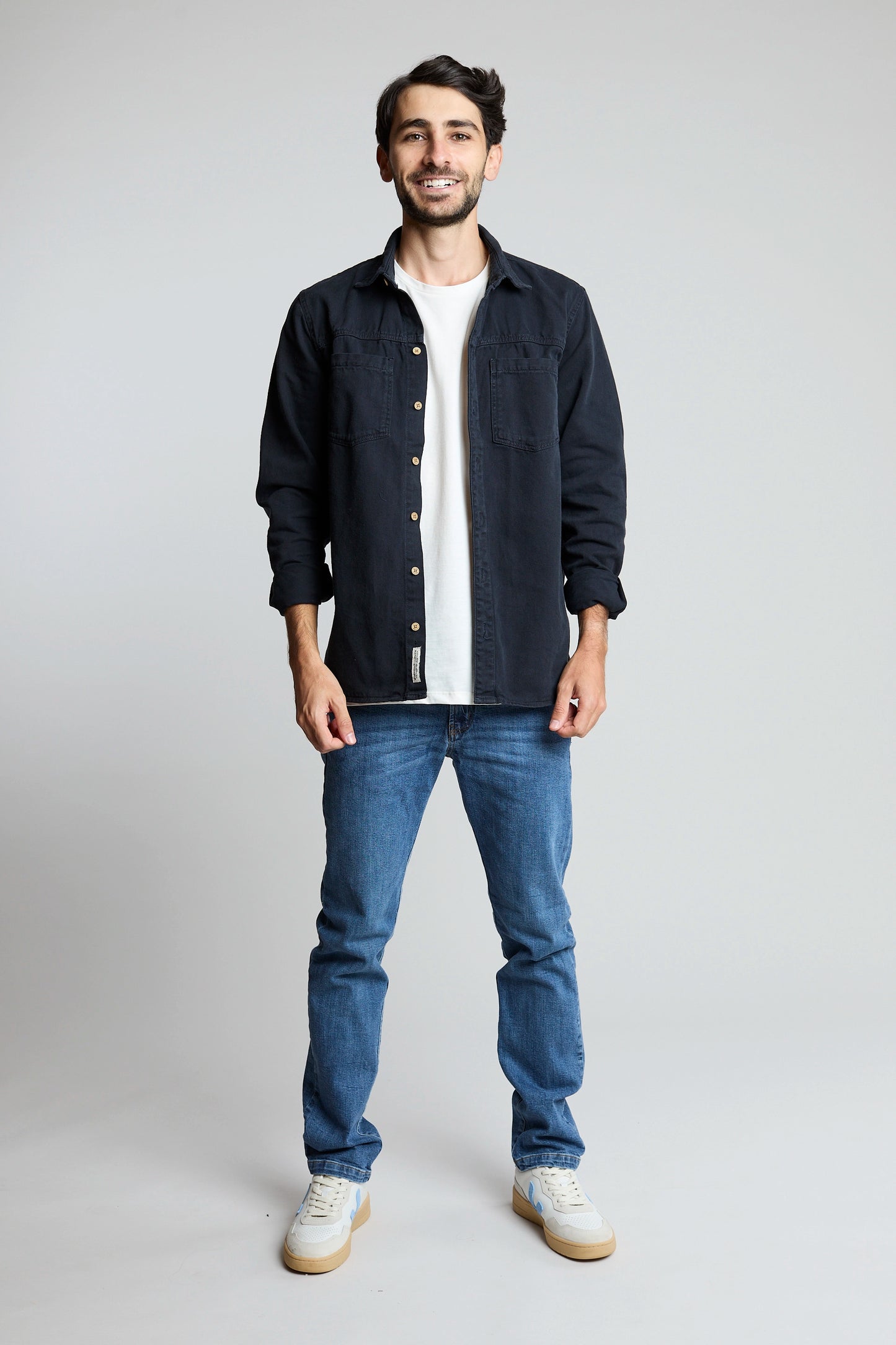 Sobrecamisa azul oscuro