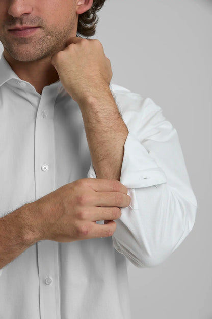 Camisa Hombre Oxford Blanca — camisa sostenible unisex hecha en Colombia, look completo | Cíclico