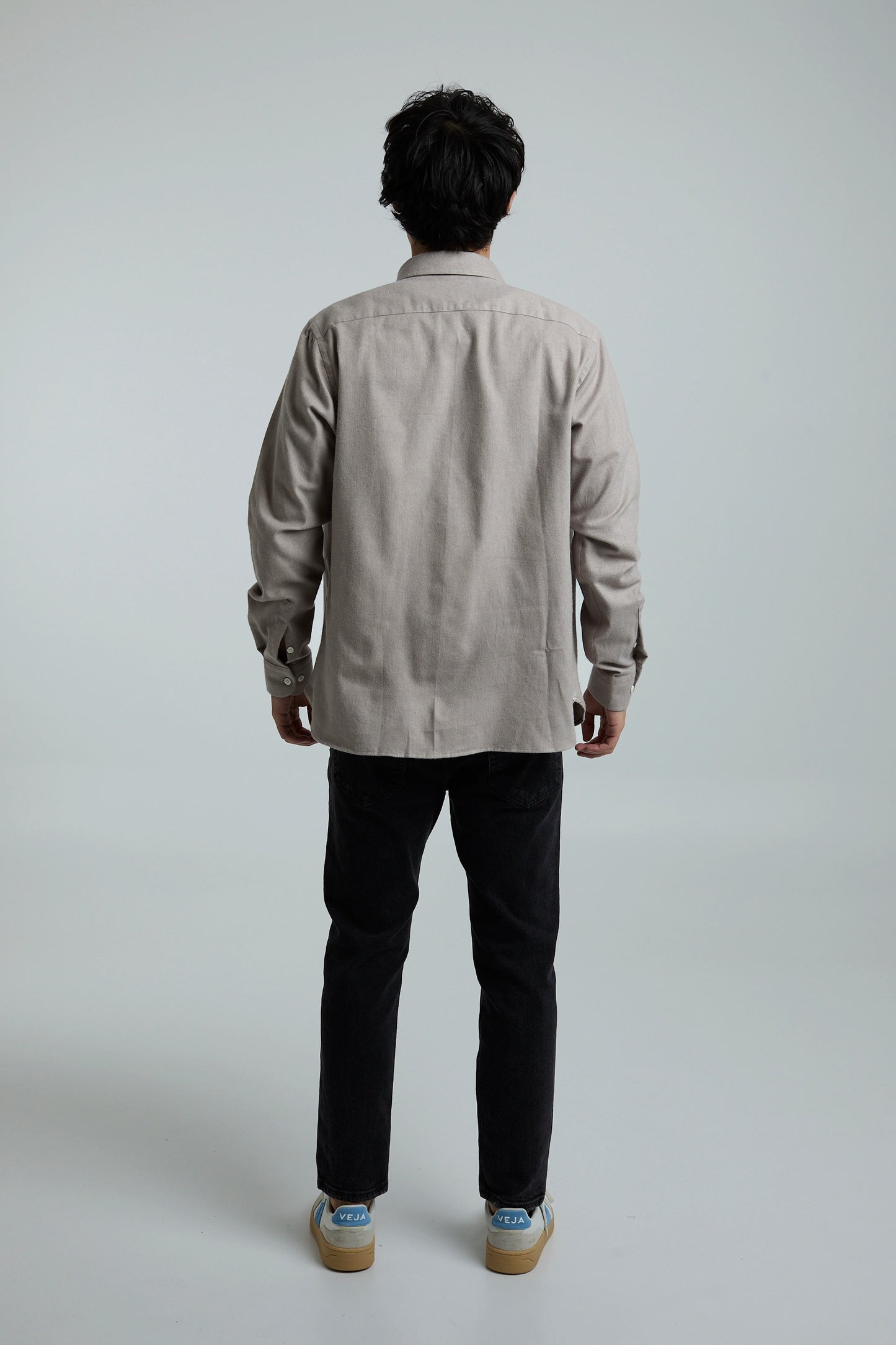 Camisa twill beige
