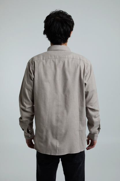 Camisa twill beige