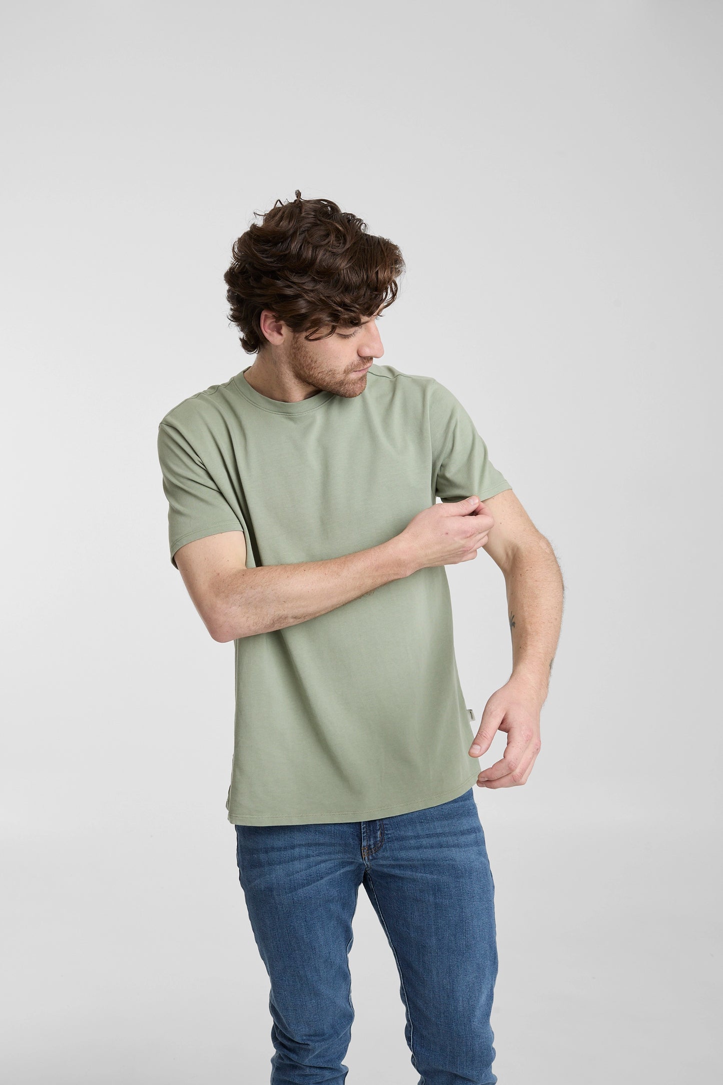 Camiseta básica verde