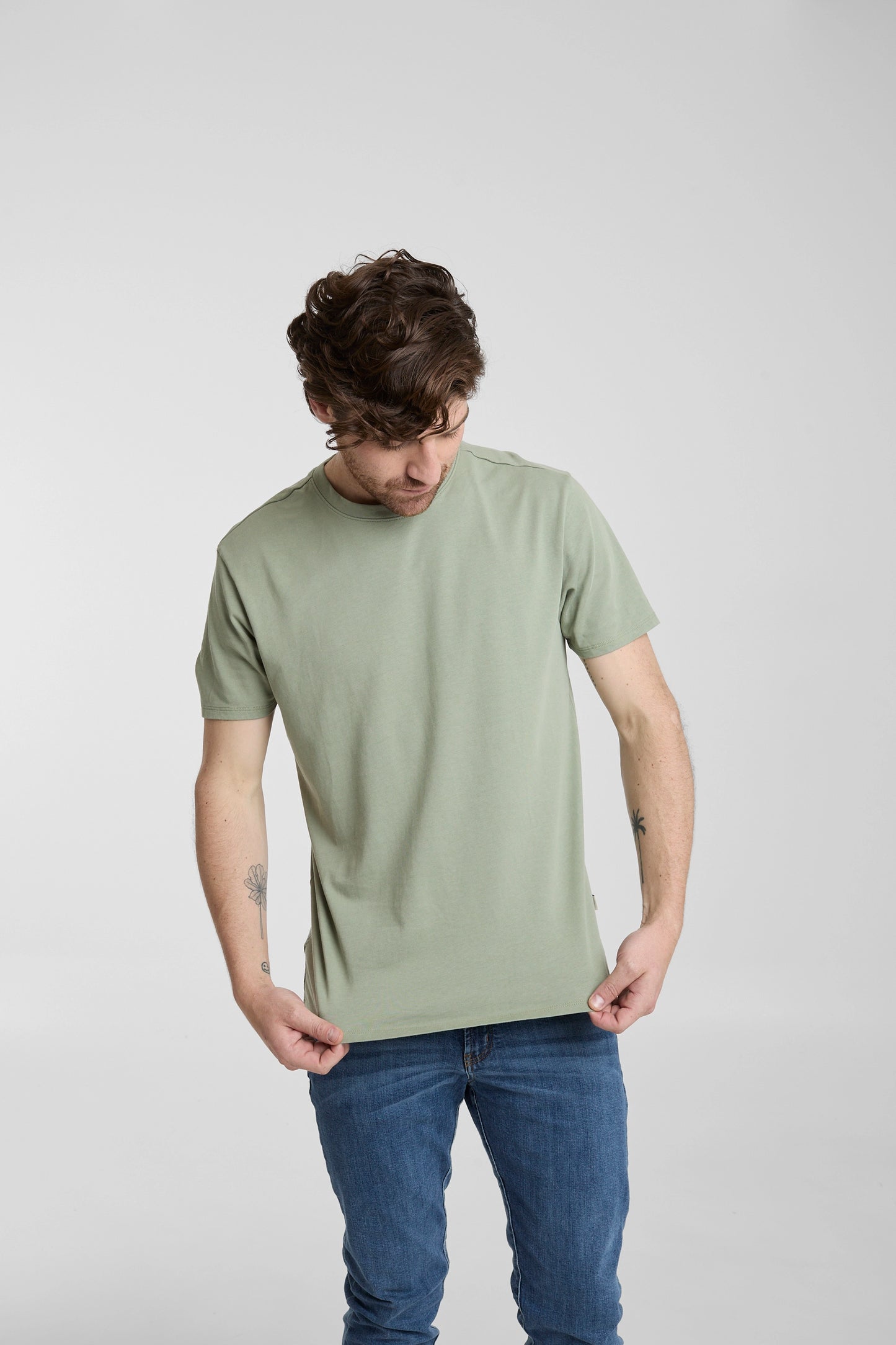 Camiseta básica verde