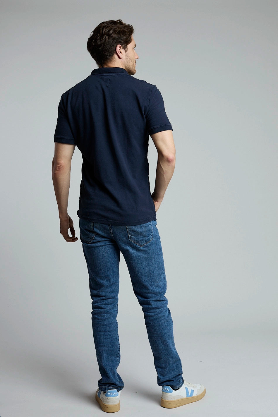 Polo Hombre Azul Oscuro
