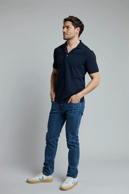 Polo Hombre Azul Oscuro