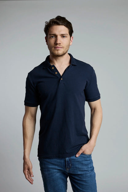 Polo Hombre Azul Oscuro