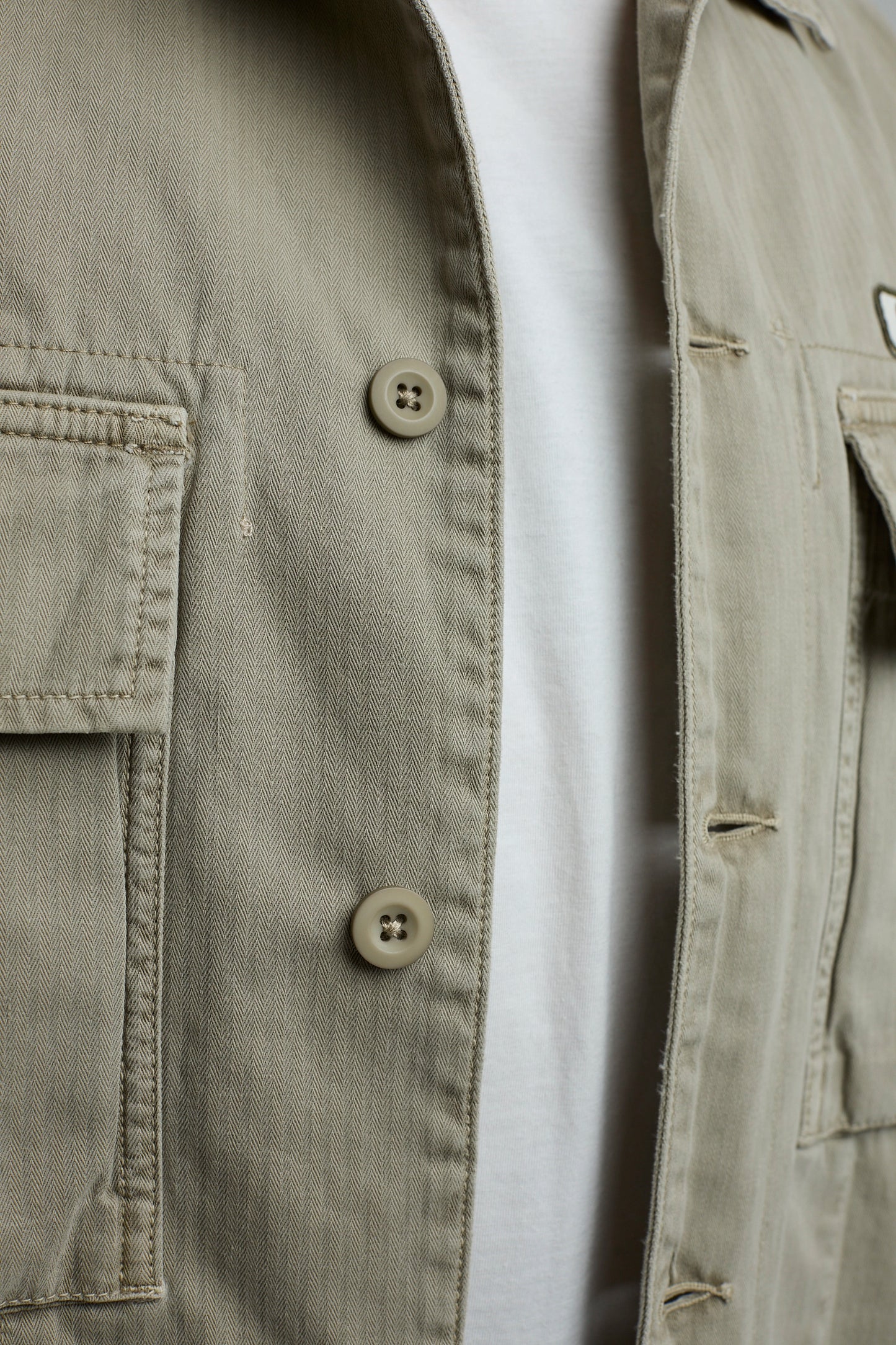 Chaqueta Camisa Cargo Beige