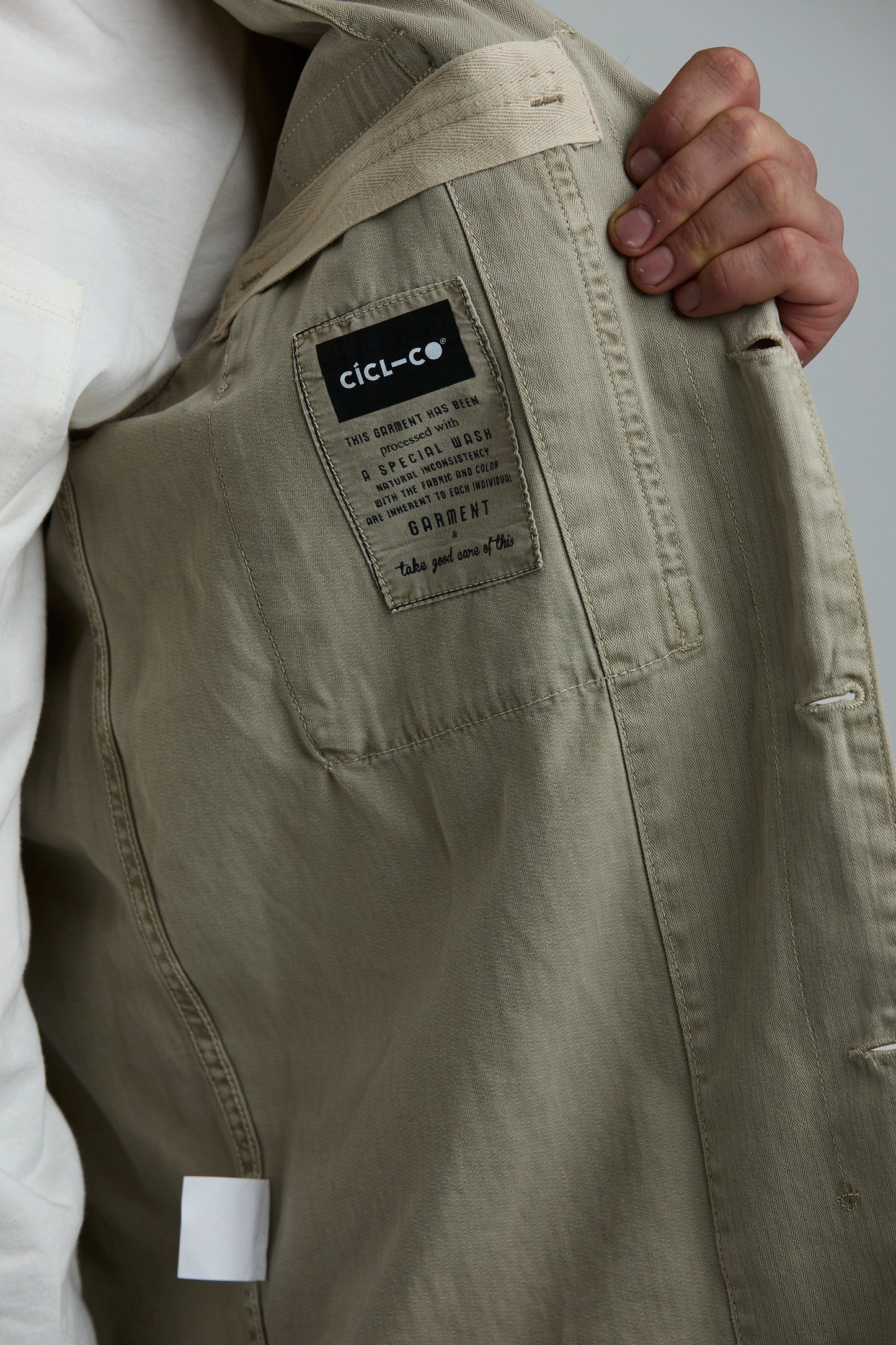 Chaqueta Camisa Cargo Beige