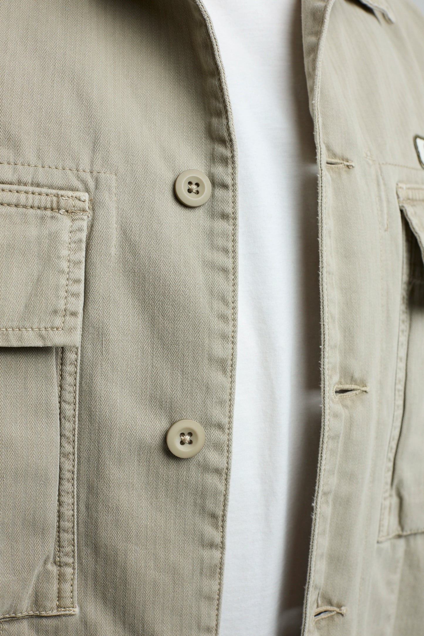 Chaqueta Camisa Cargo Beige