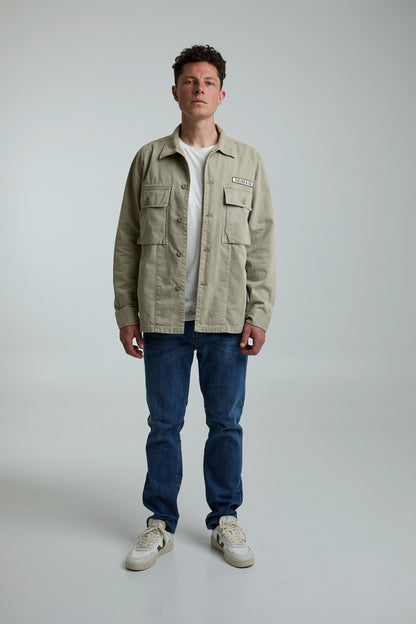 Chaqueta Camisa Cargo Beige