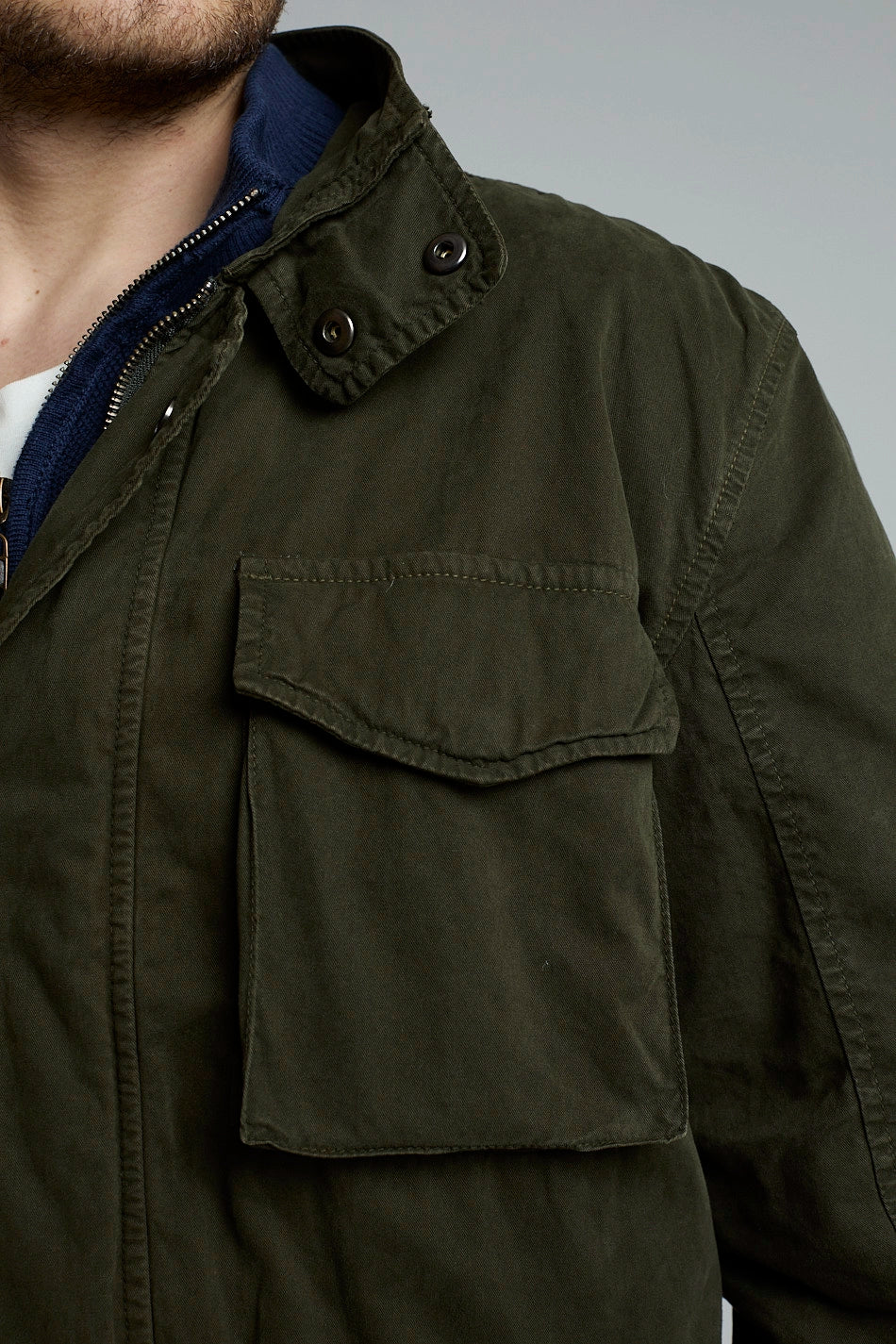Chaqueta Cargo Verde Militar