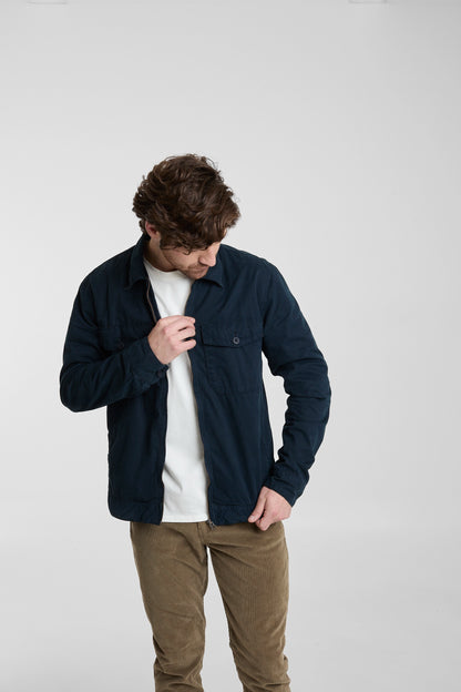 Chaqueta Harrington Azul Oscuro