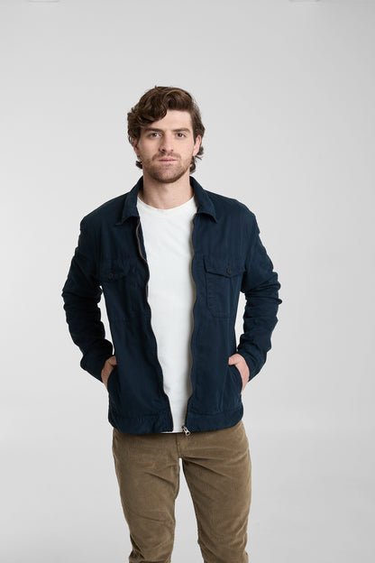 Chaqueta Harrington Azul Oscuro