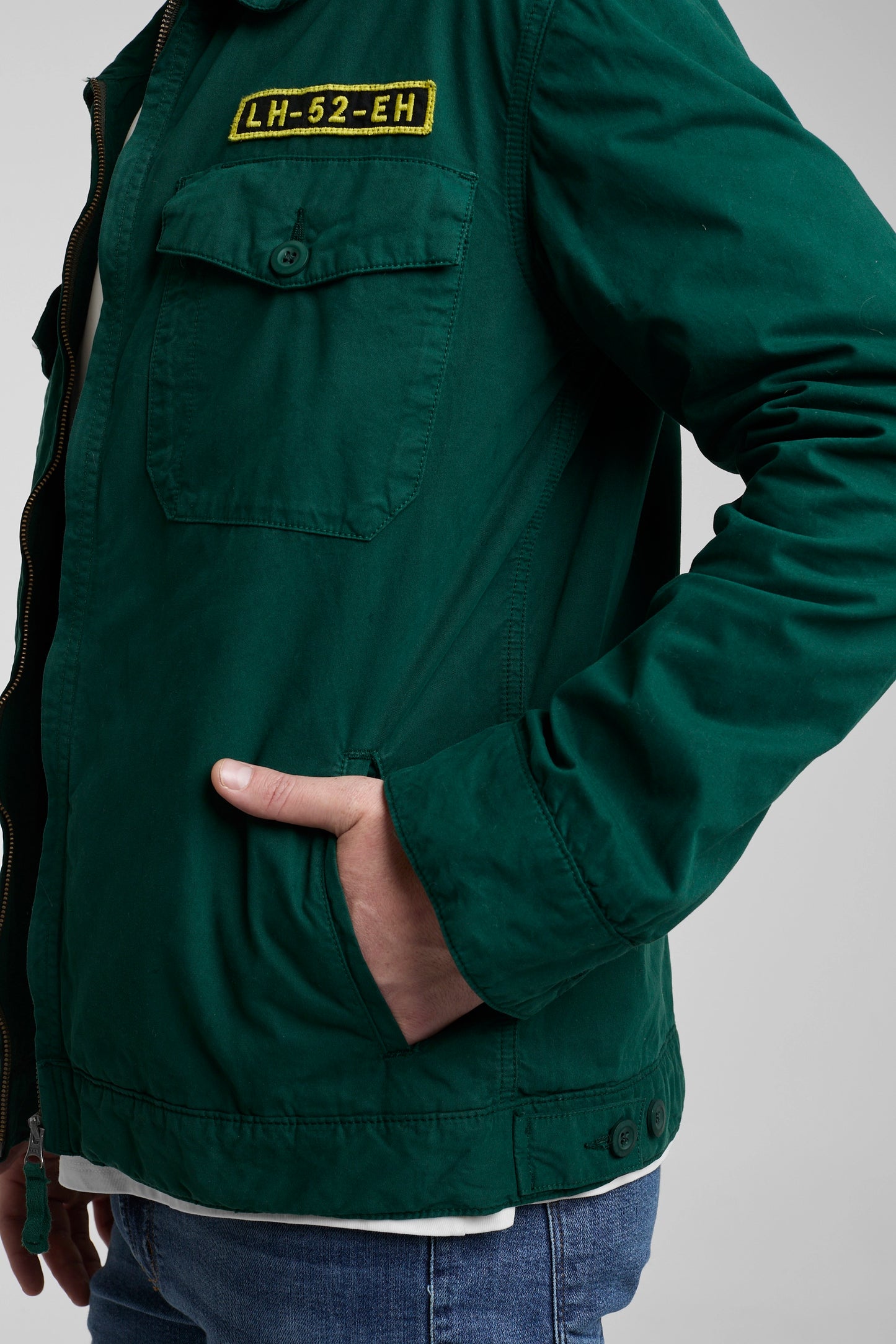 Chaqueta Harrington Verde