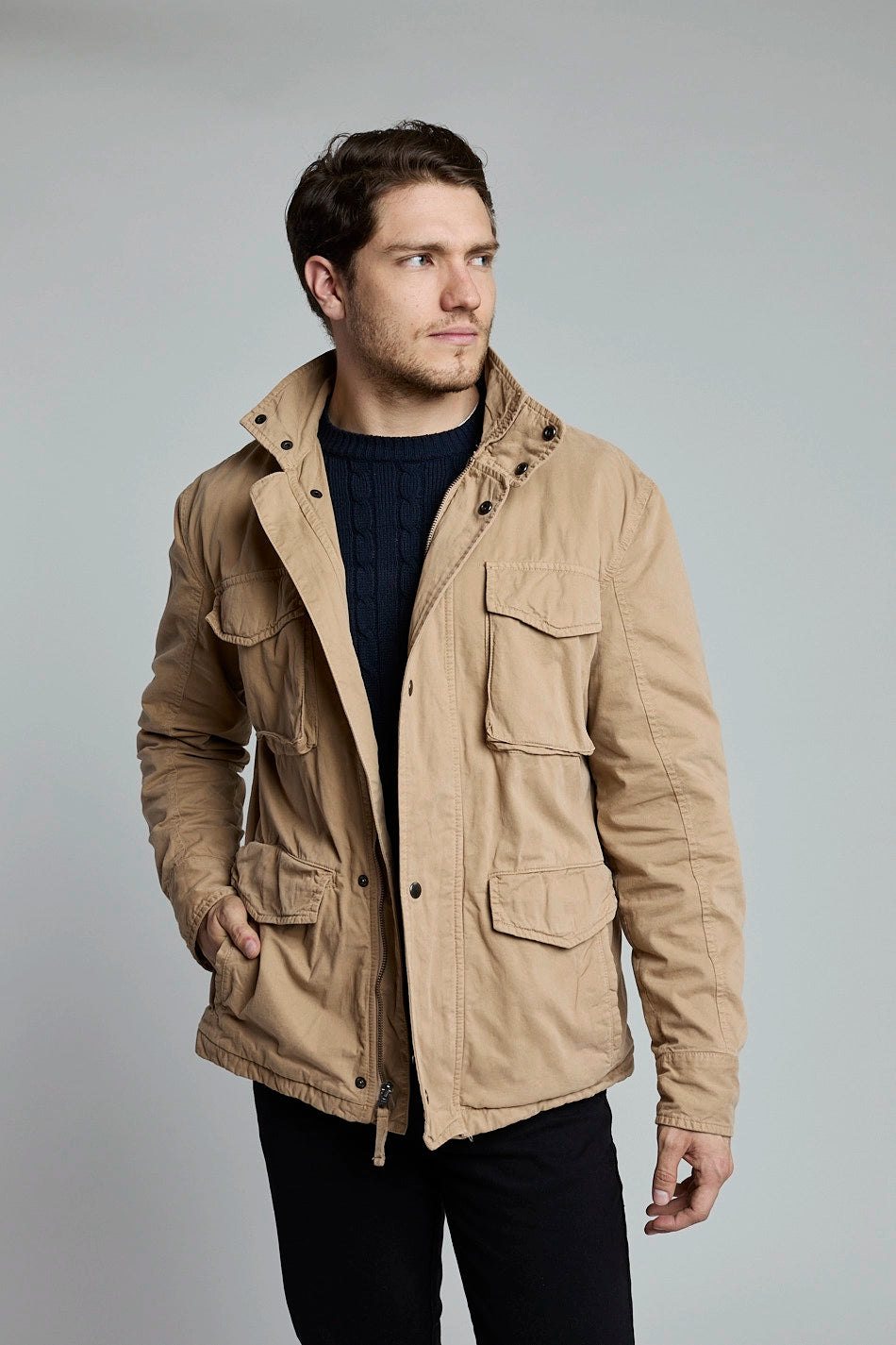 Chaqueta Cargo Khaki
