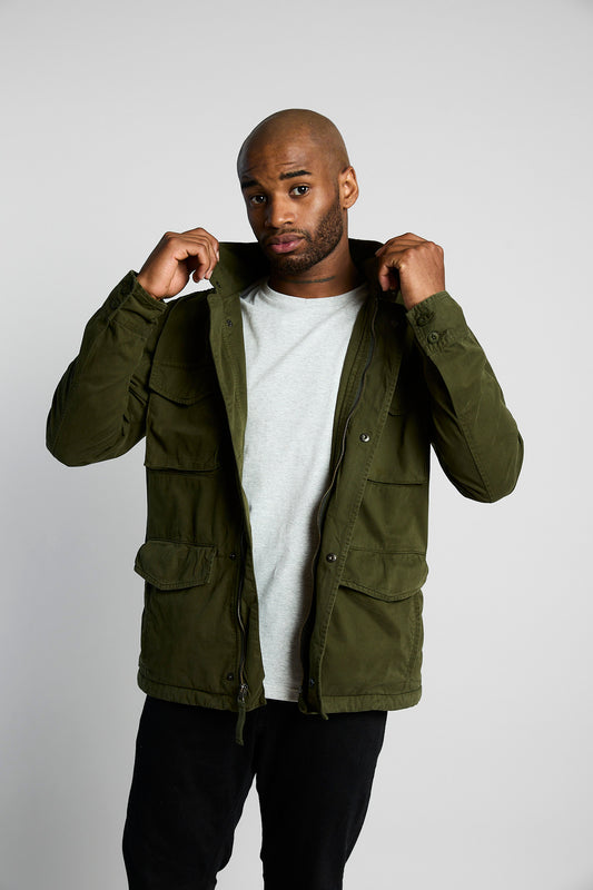 Chaqueta Cargo Verde Militar