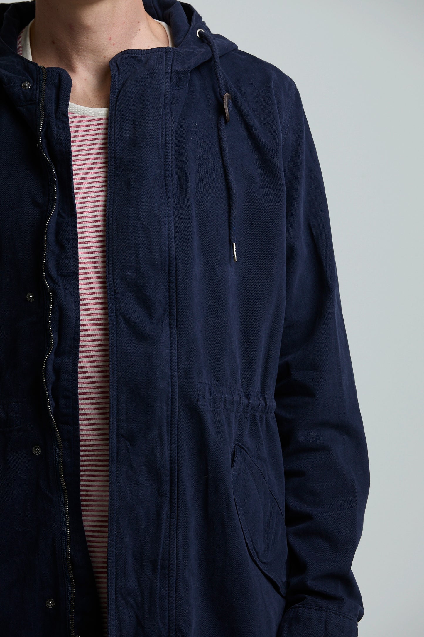 Chaqueta Parka Azul Oscuro
