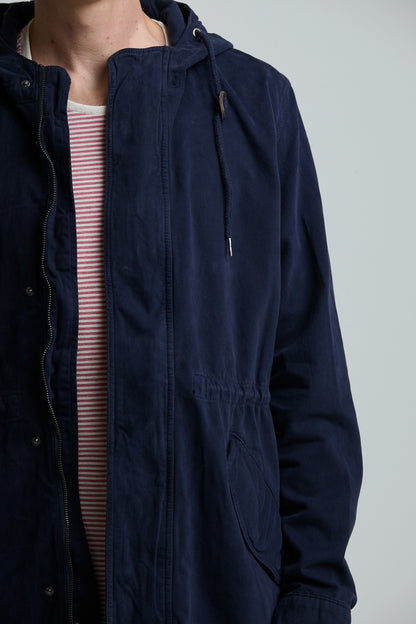 Chaqueta Parka Azul Oscuro