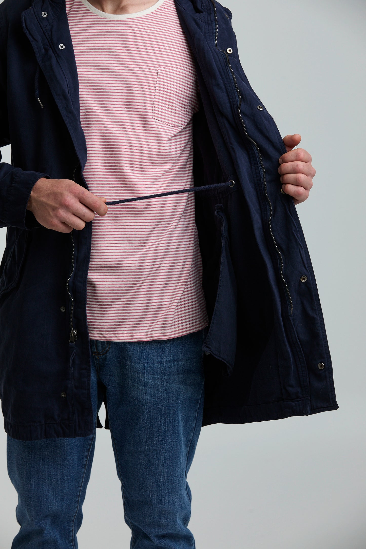 Chaqueta Parka Azul Oscuro