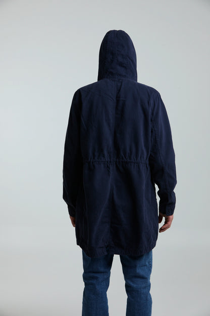 Chaqueta Parka Azul Oscuro
