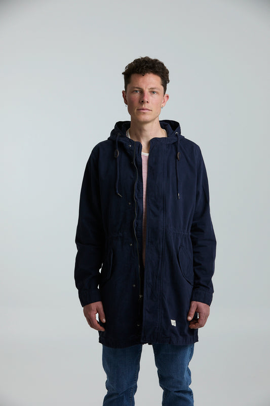 Chaqueta Parka Azul Oscuro