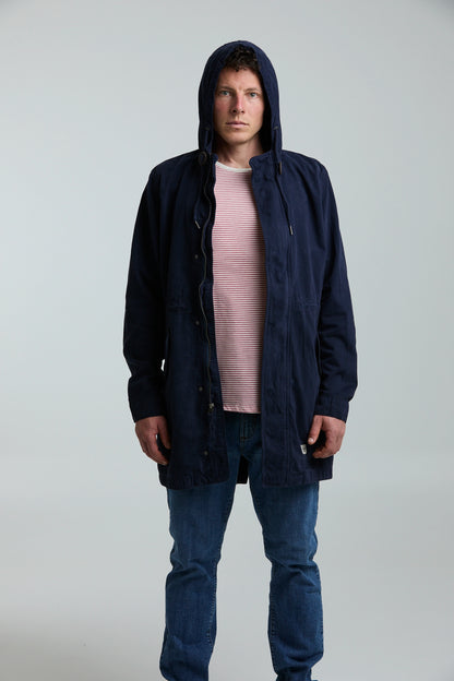 Chaqueta Parka Azul Oscuro