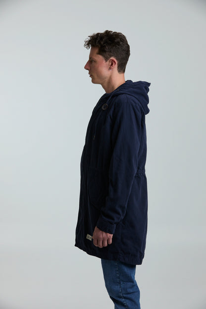 Chaqueta Parka Azul Oscuro