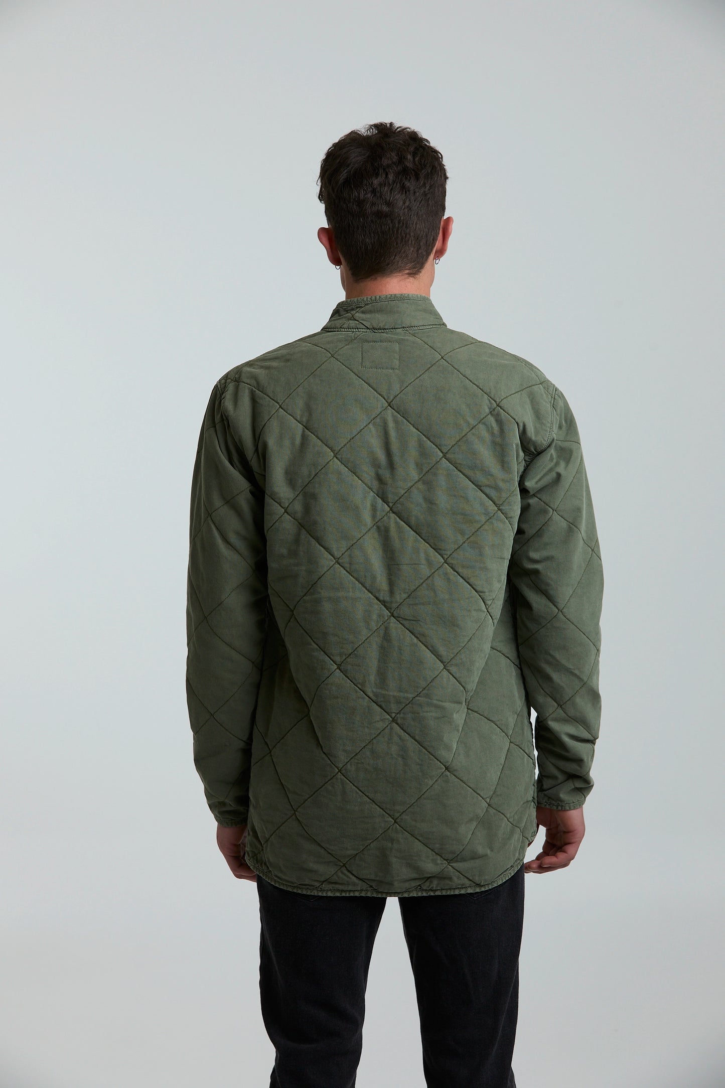 Chaqueta Quilted Verde Militar