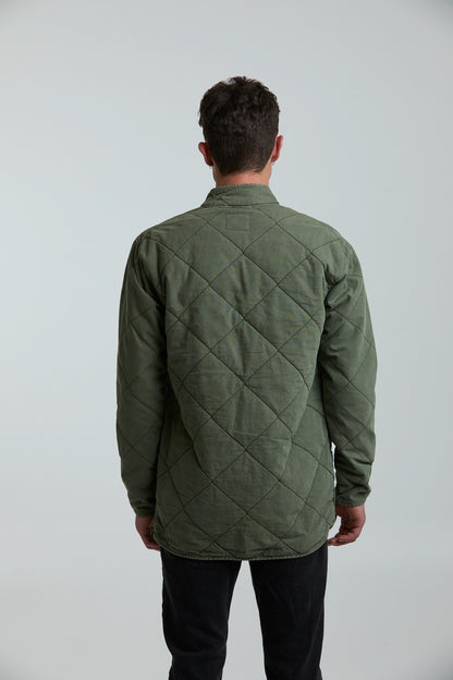 Chaqueta Quilted Verde Militar
