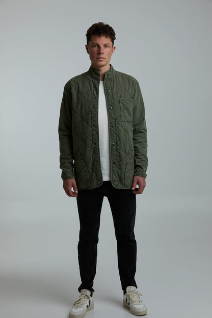Chaqueta Quilted Verde Militar