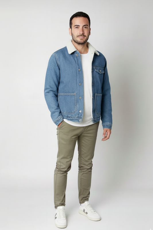 Chaqueta de Jean azul claro