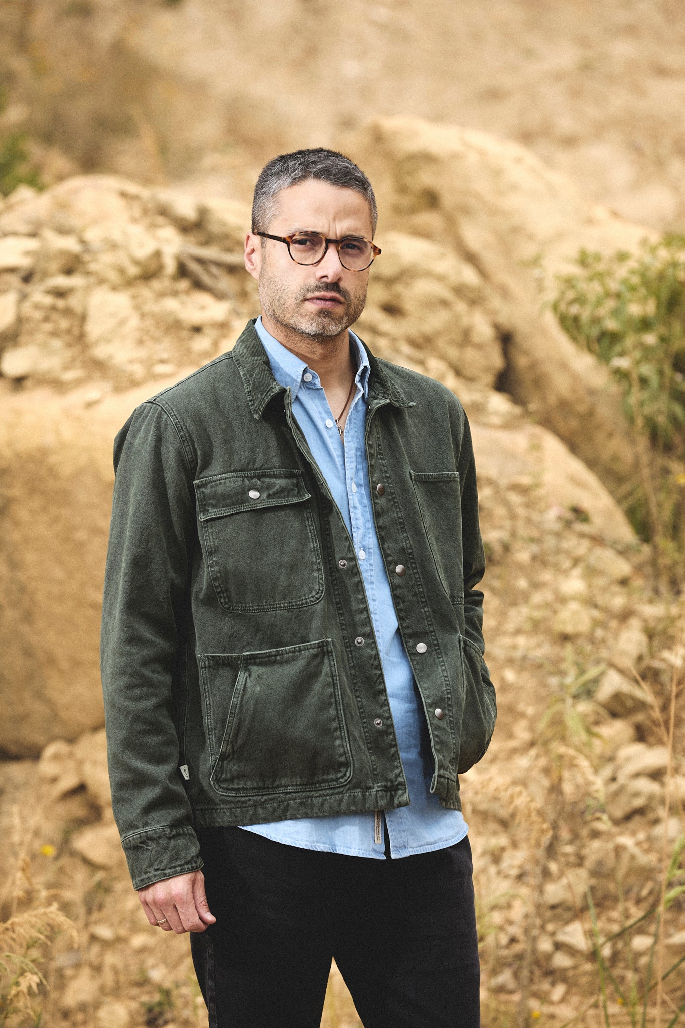 Chaqueta range verde
