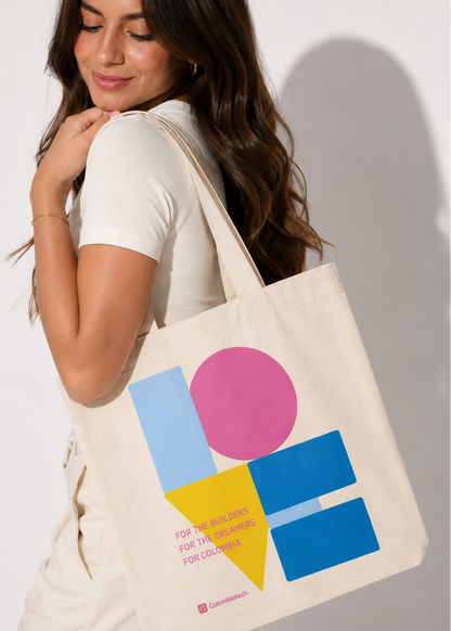 CTW Tote Bag With Love Colombia crudo