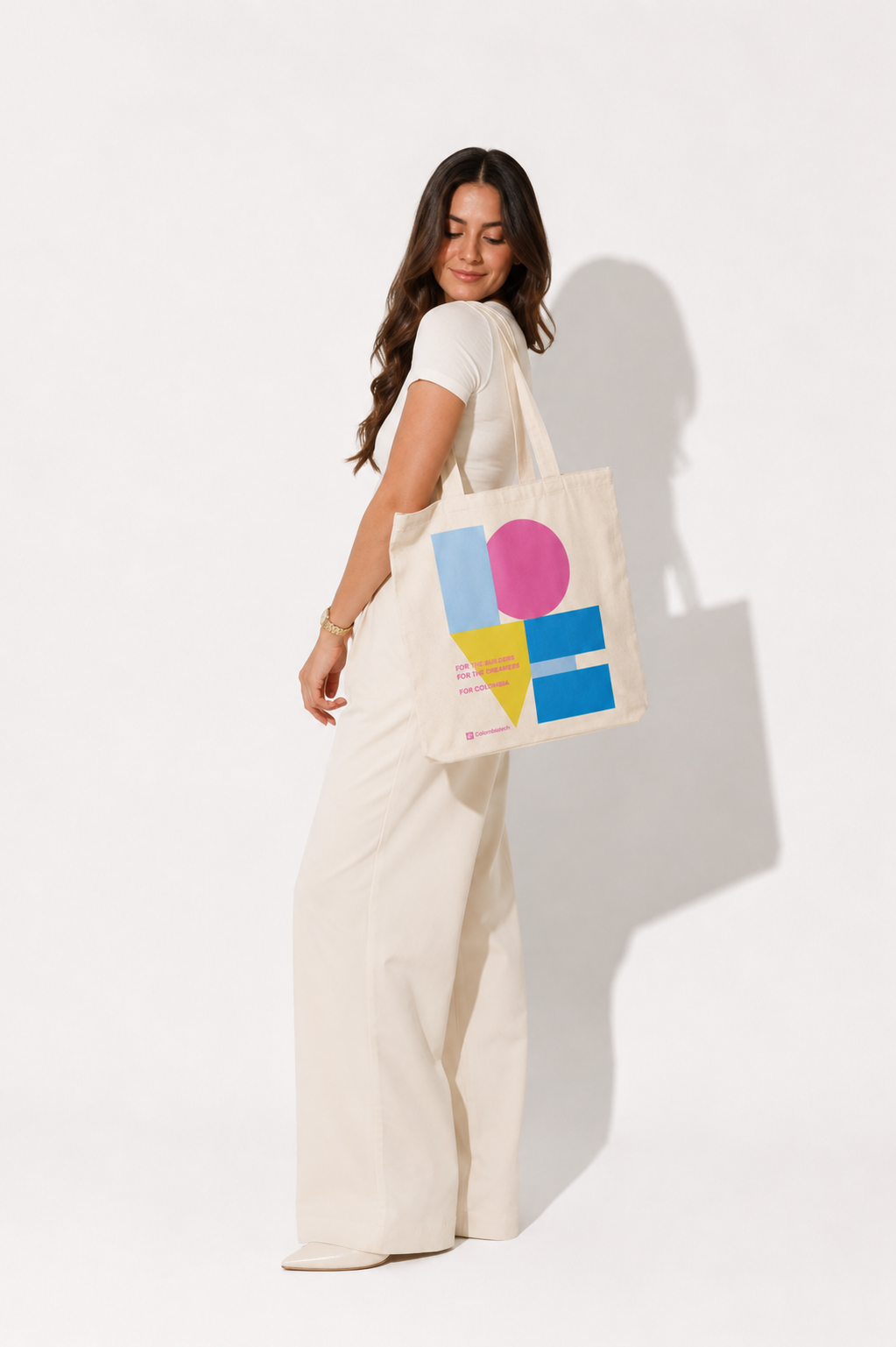 CTW Tote Bag With Love Colombia crudo