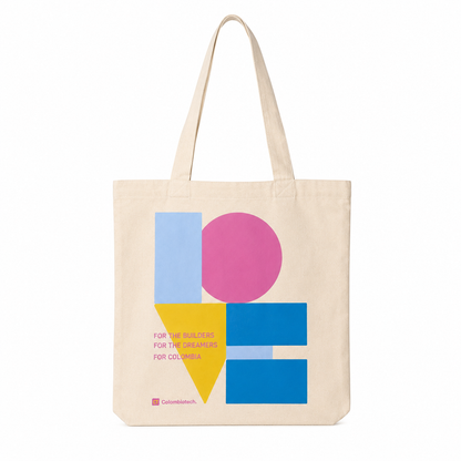 CTW Tote Bag With Love Colombia crudo